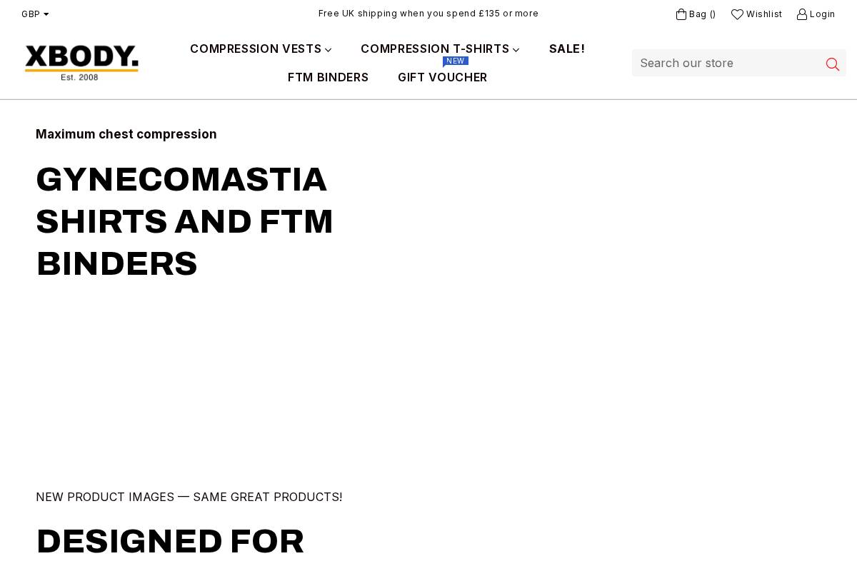 xbody.co.uk homepage screenshot