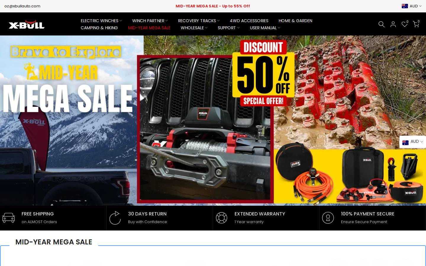 xbull.com.au homepage screenshot