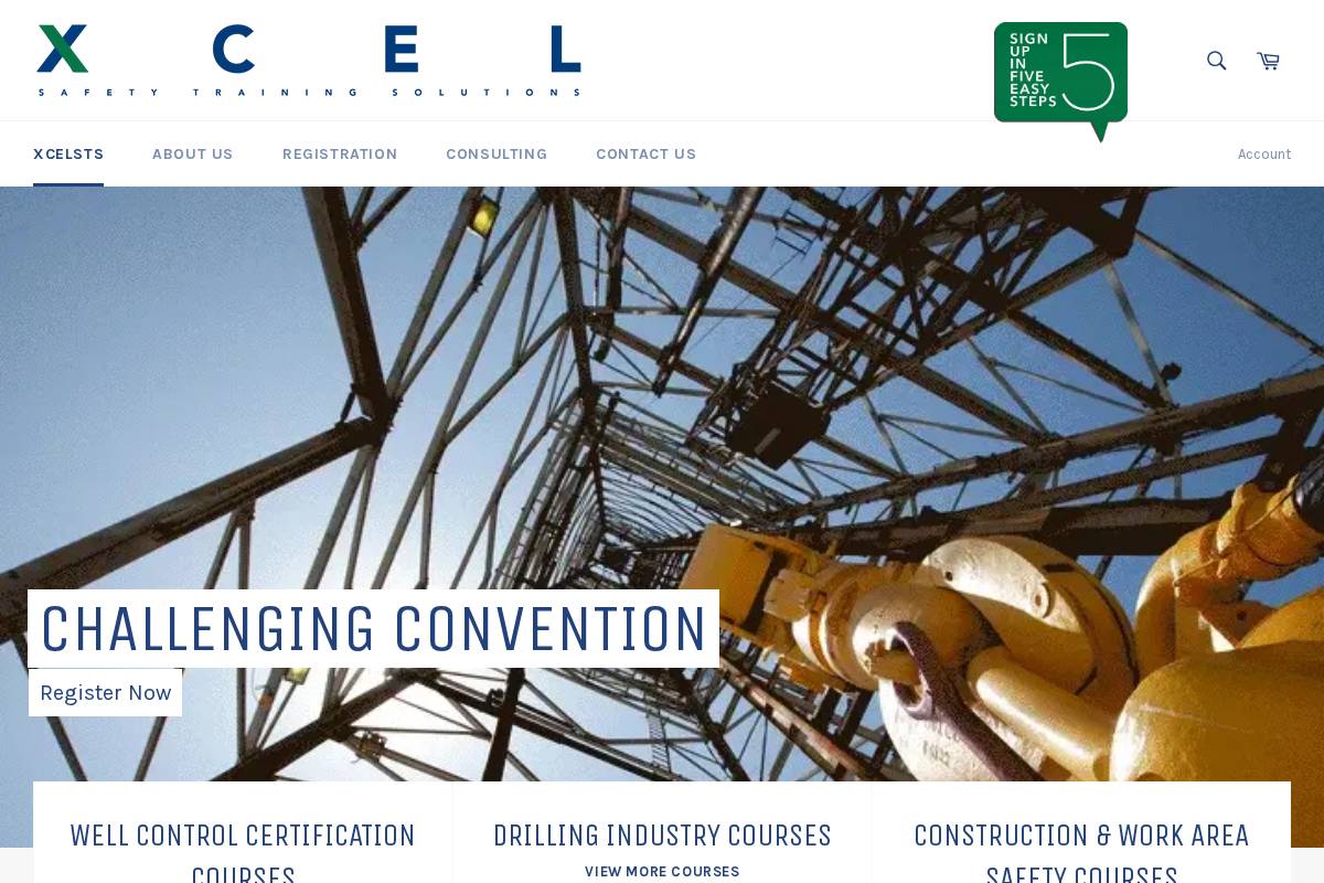 xcelsts.com homepage screenshot