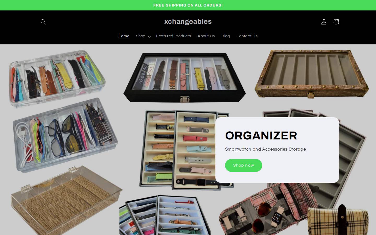 xchangeables.com homepage screenshot