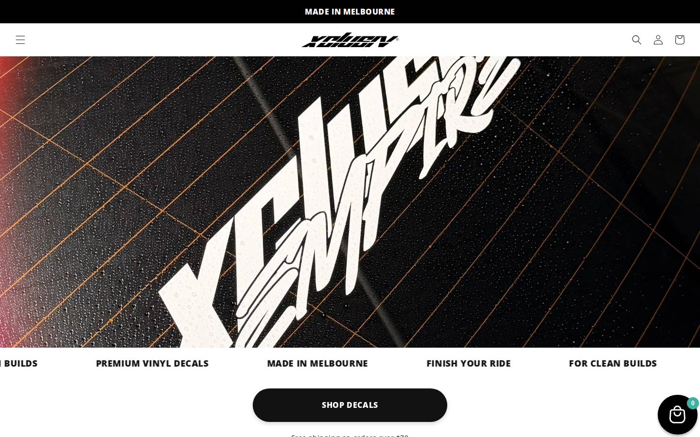 xclusiv.au homepage screenshot