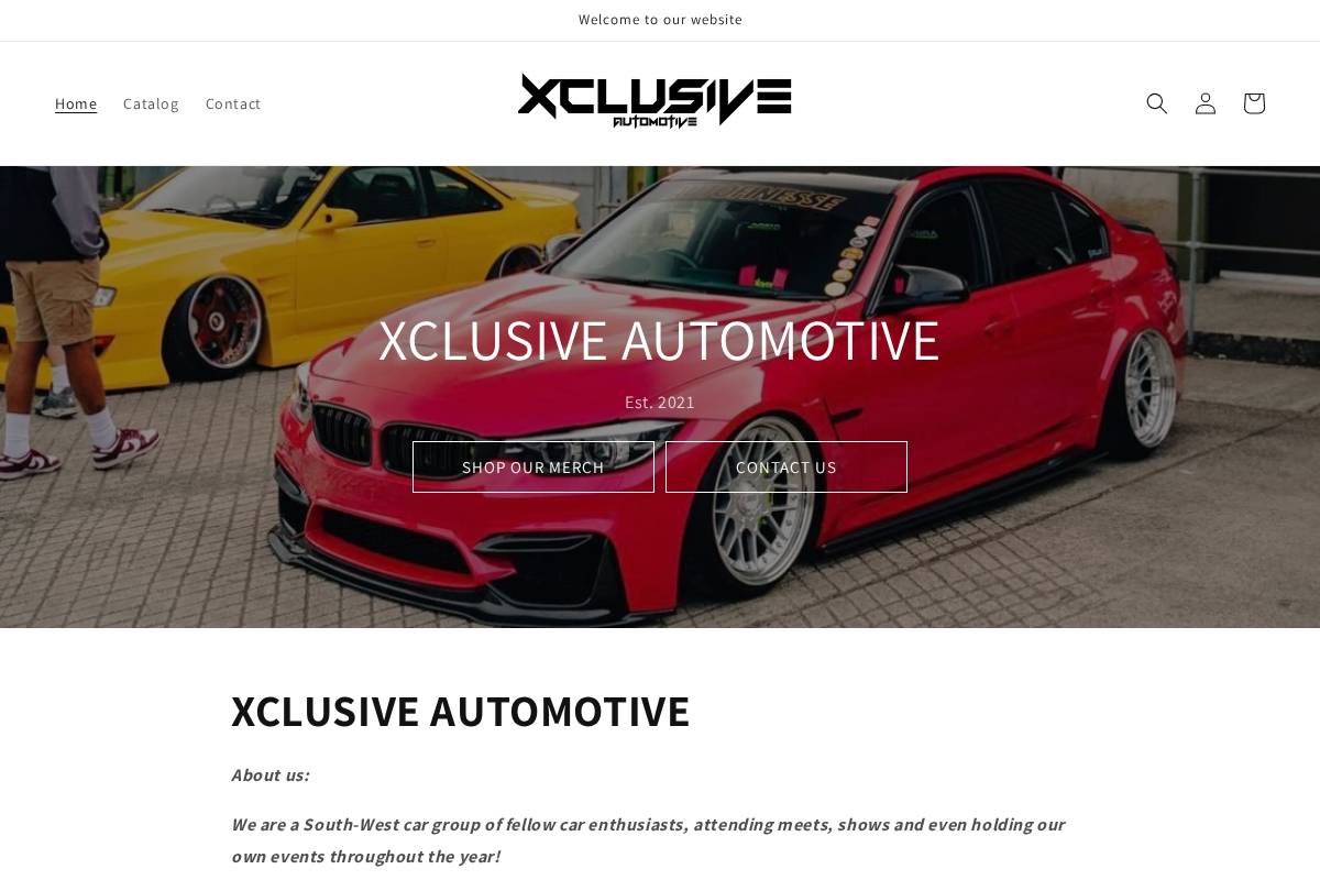 xclusive-automotive.com homepage screenshot