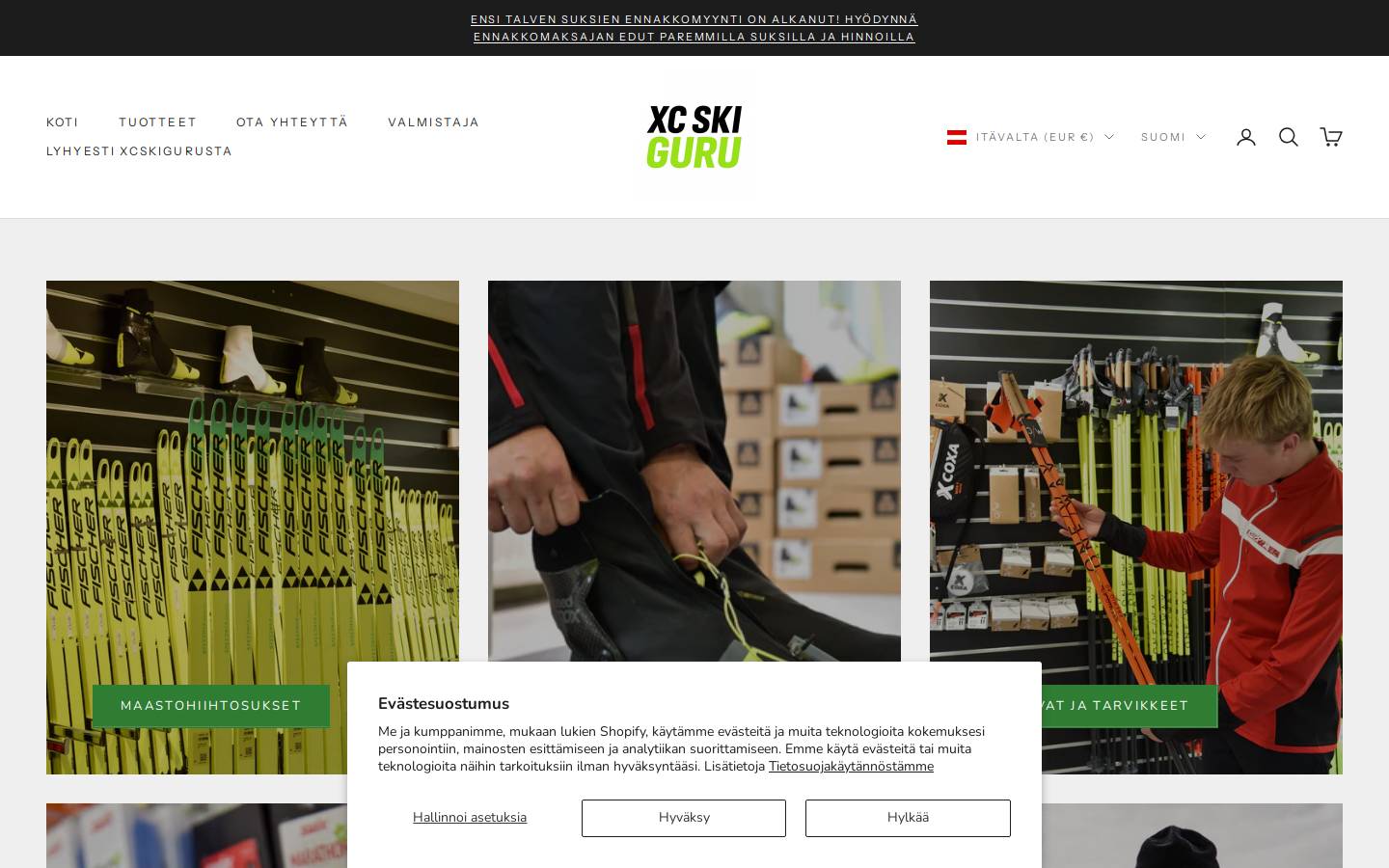 Xcskiguru homepage screenshot