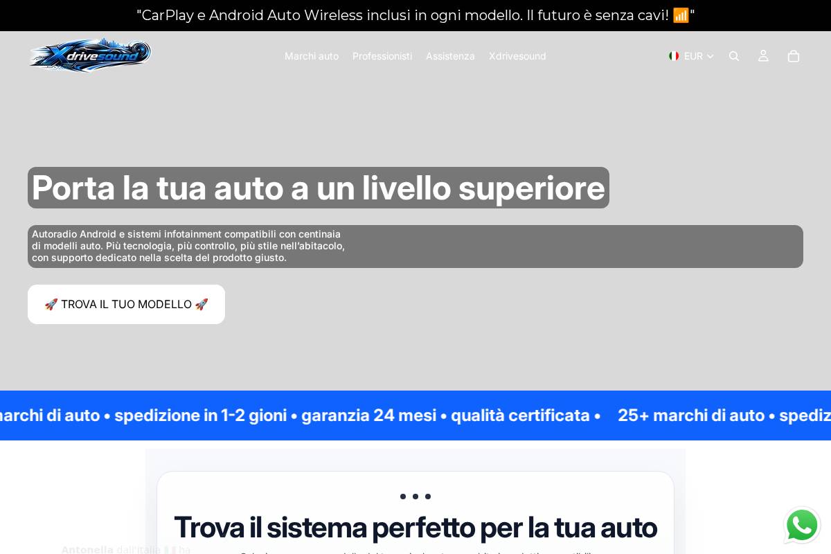 Xdrivesound homepage screenshot