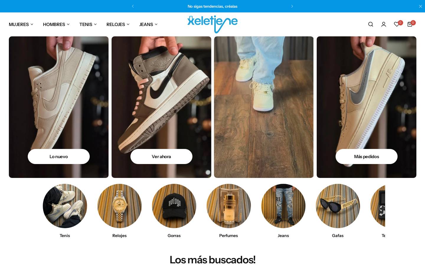 xeletiene.com homepage screenshot