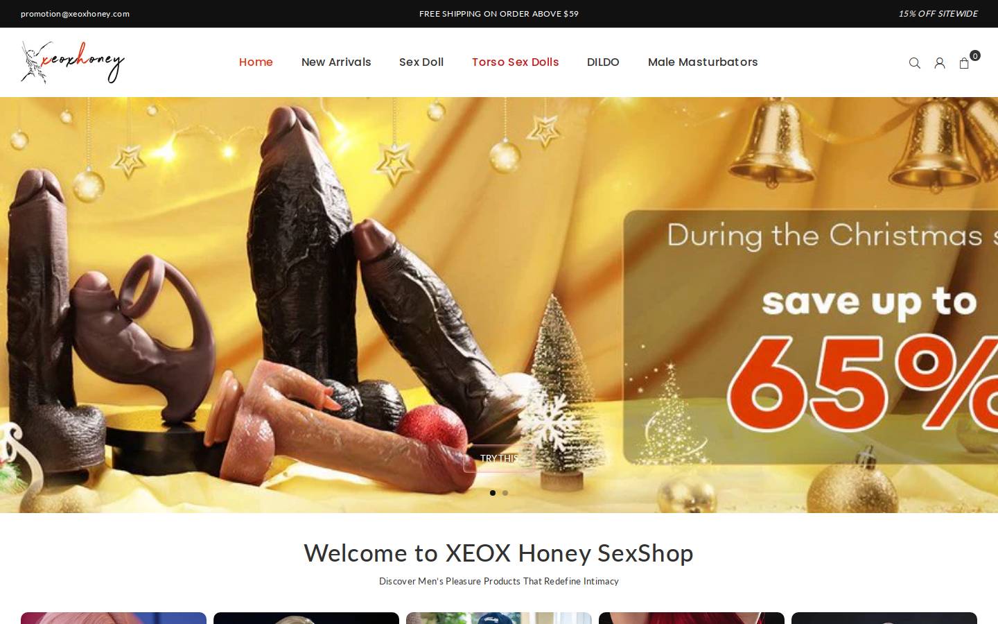 xeoxhoney.com homepage screenshot