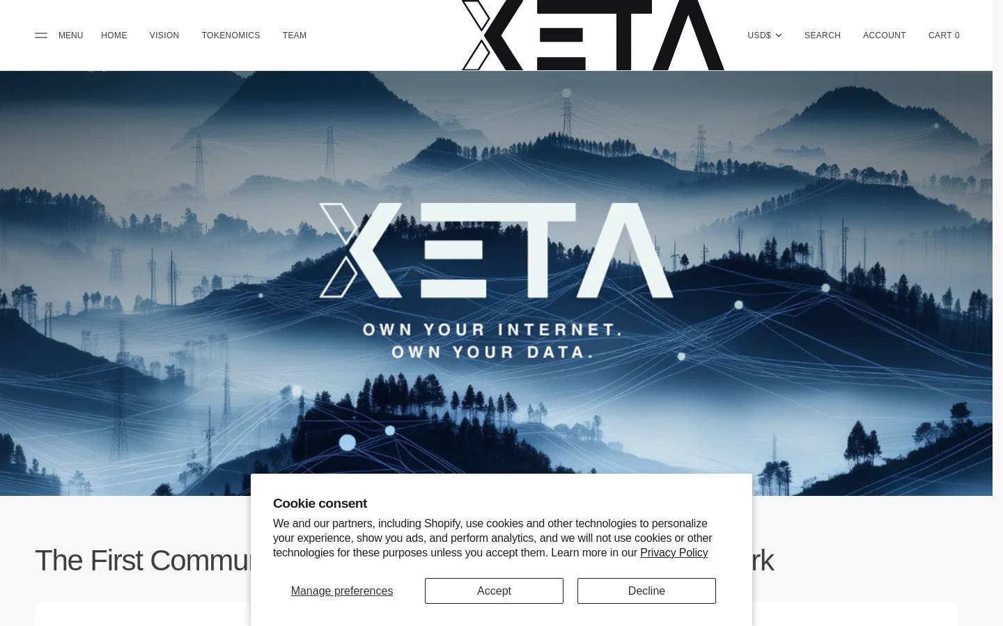 xeta.net homepage screenshot