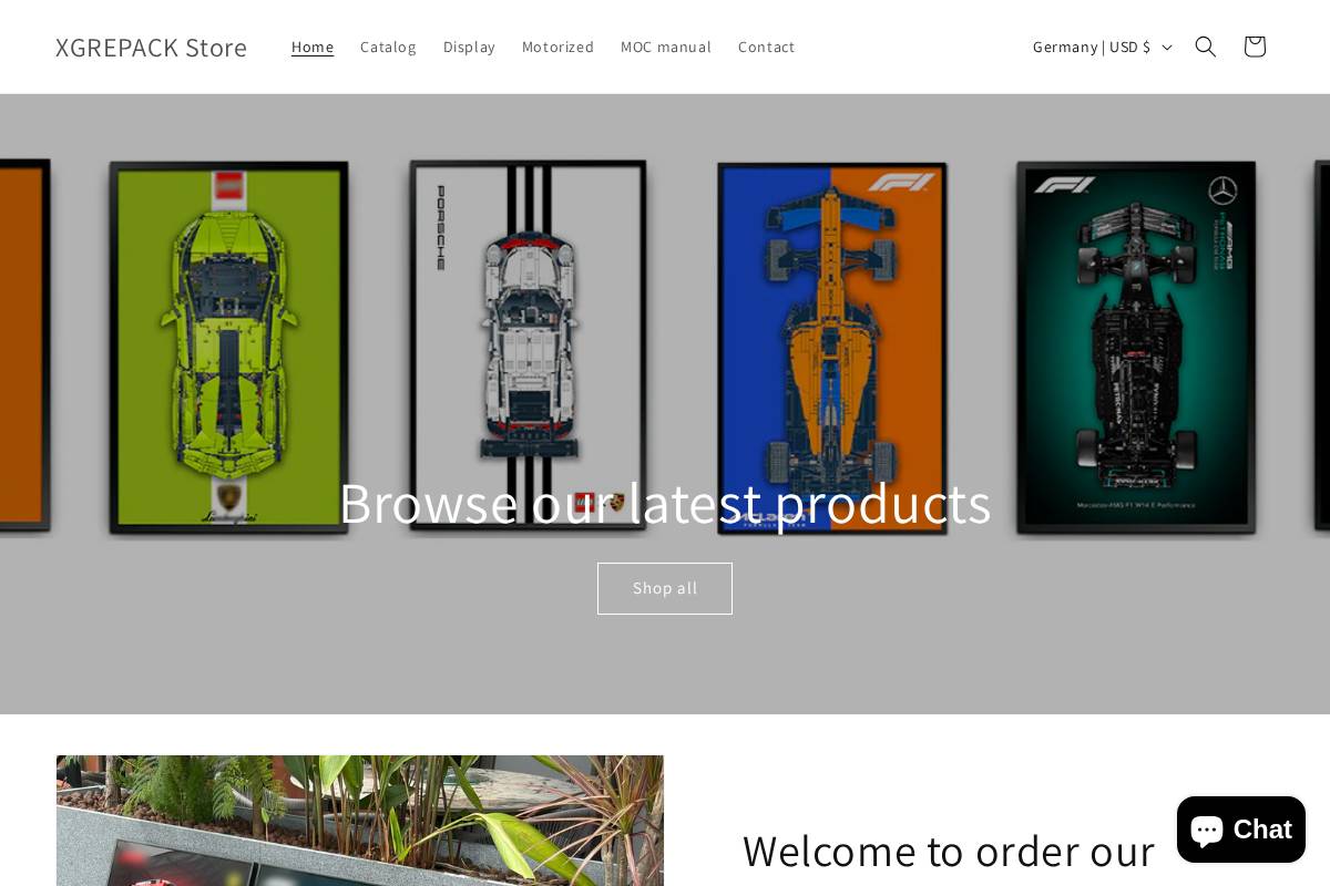 xgrepack.com homepage screenshot