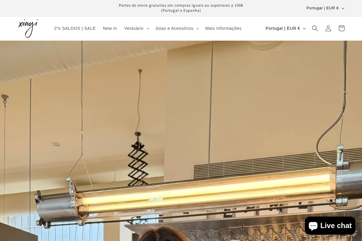 Xiagi homepage screenshot