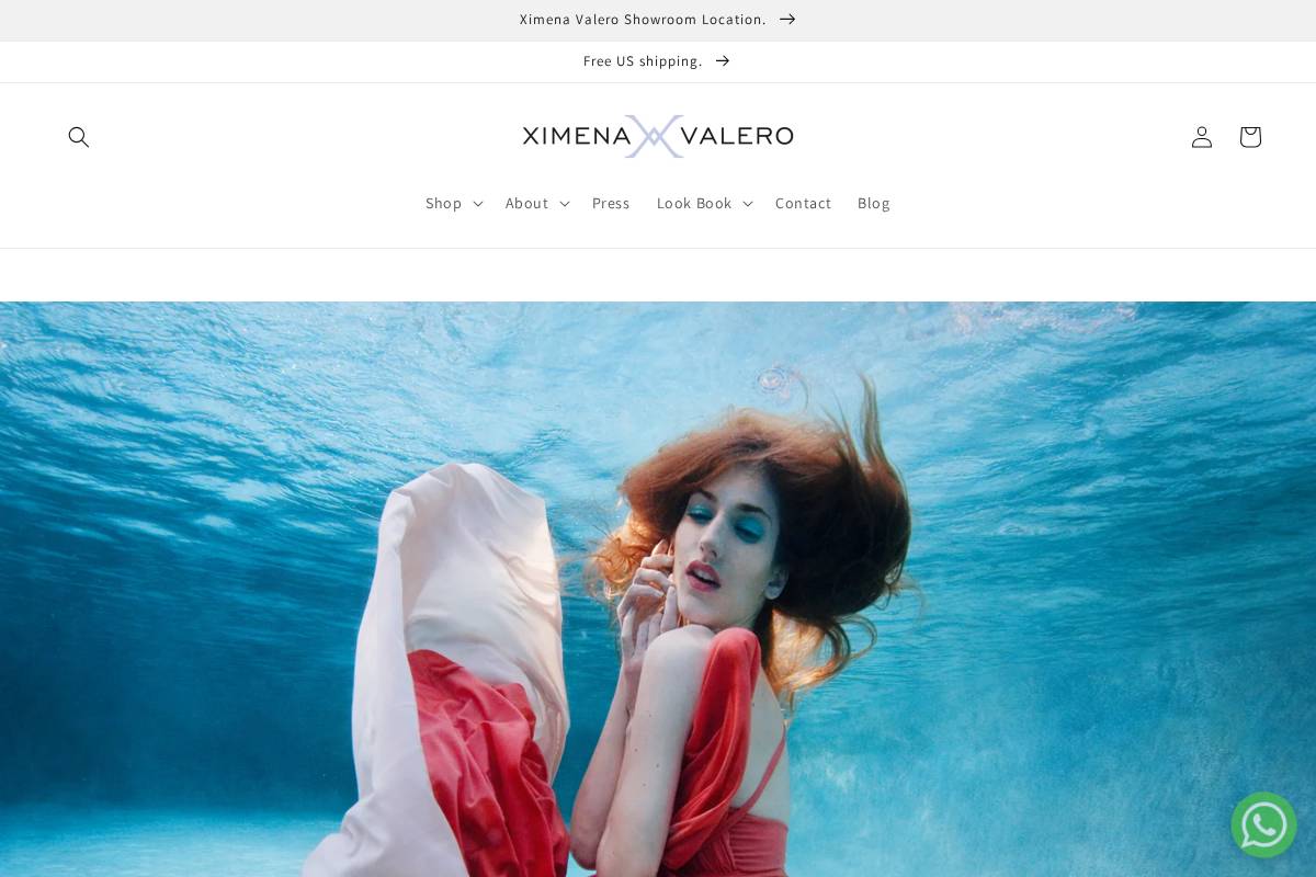ximenavalero.com homepage screenshot