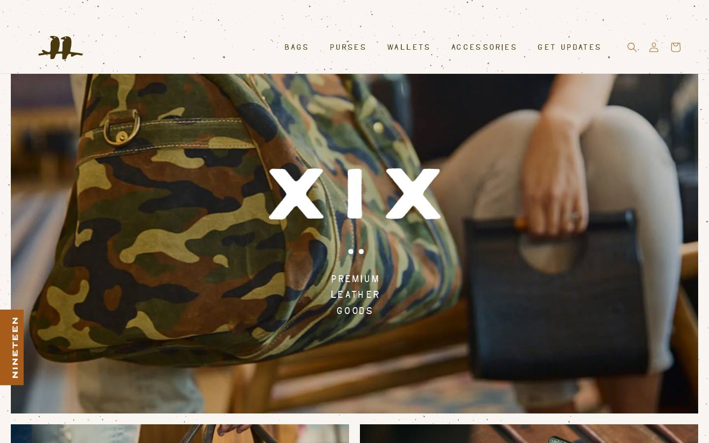 xixleather.com homepage screenshot