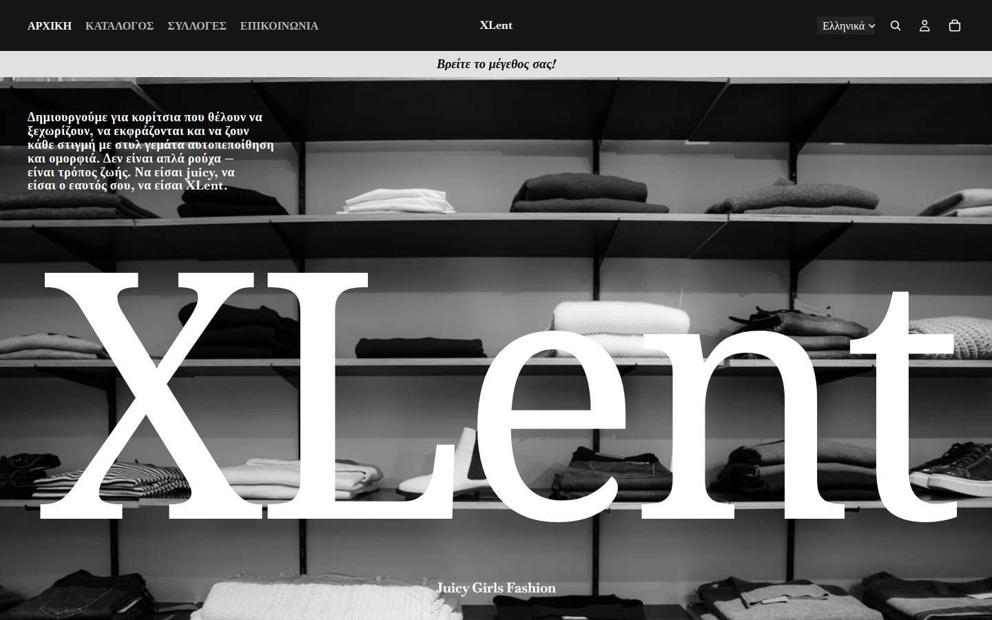 xlentstore.com homepage screenshot
