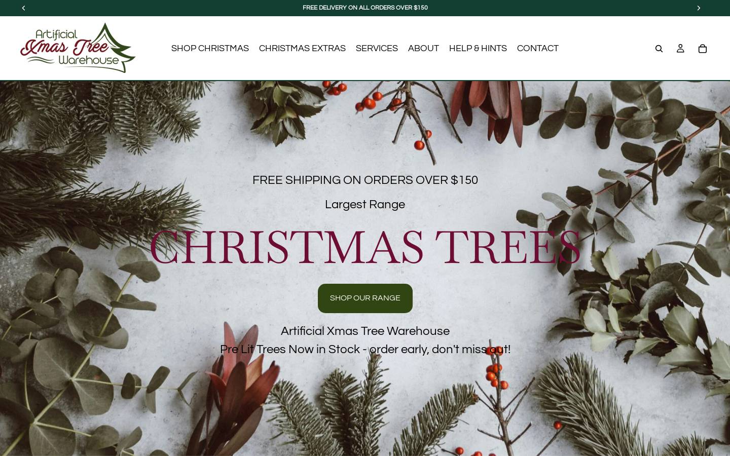 xmastree.com.au homepage screenshot