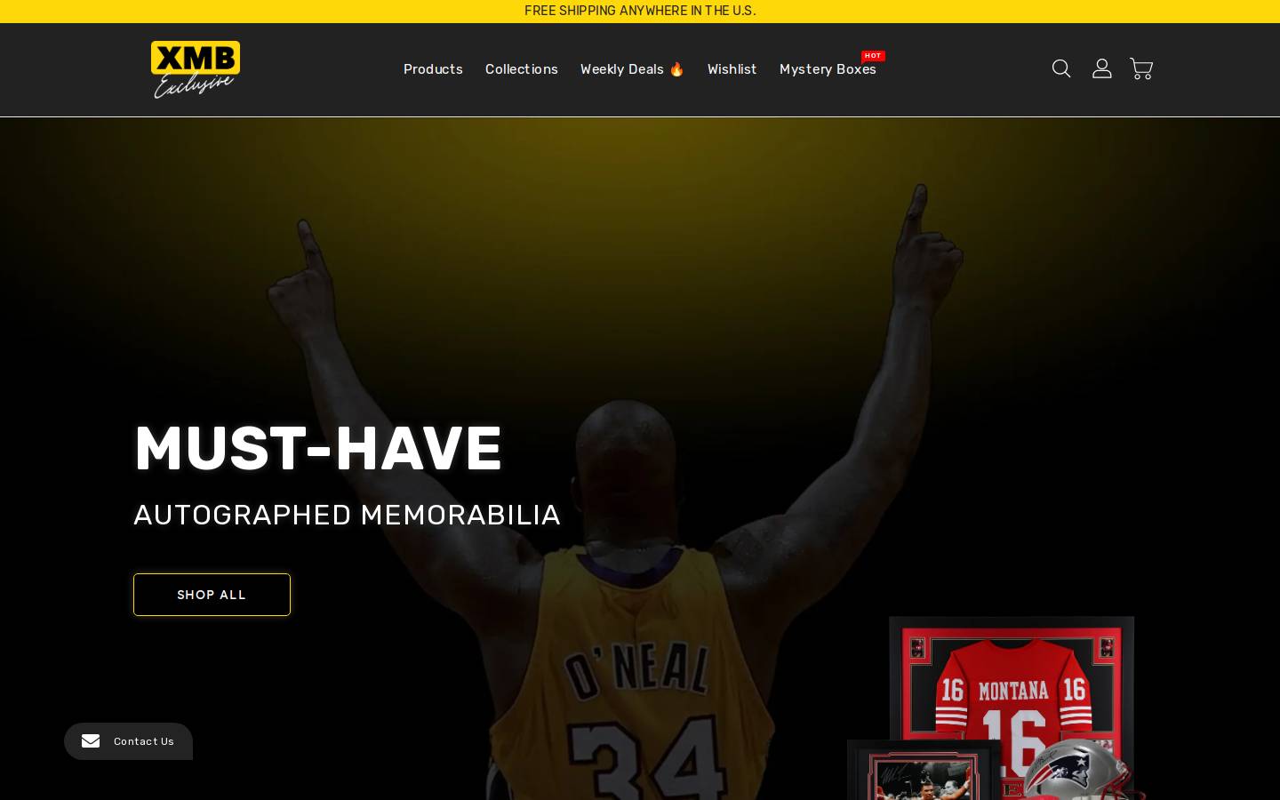 XMB Exclusive homepage screenshot