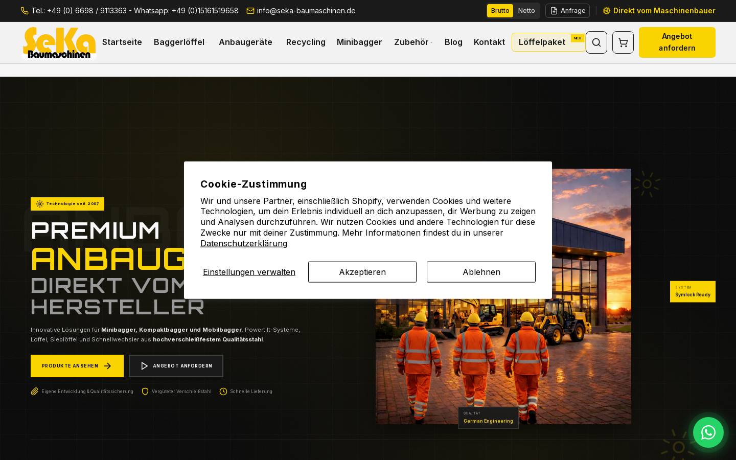 xn--baggerlffel-xfb.net homepage screenshot