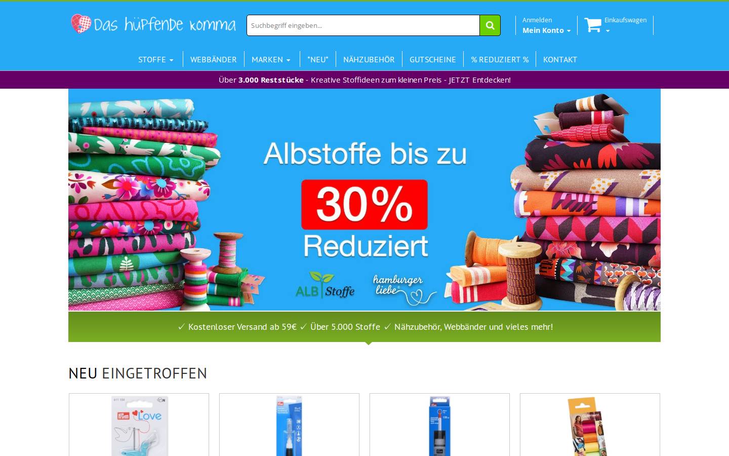 xn--das-hpfende-komma-62b.de homepage screenshot