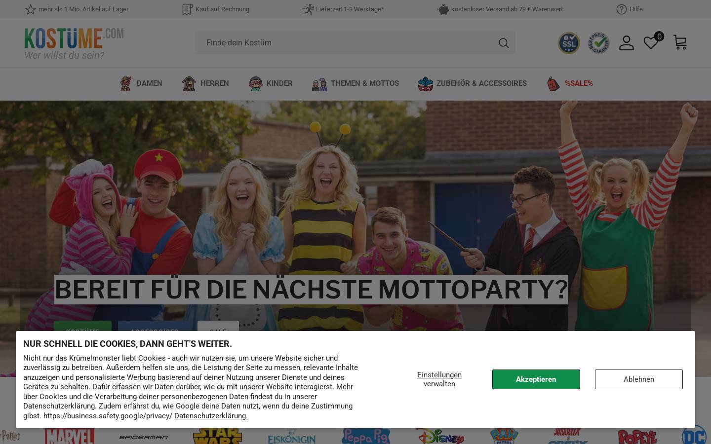 xn--kostme-6ya.at homepage screenshot