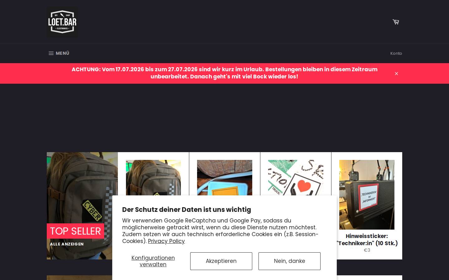 xn--ltbar-jua.de homepage screenshot