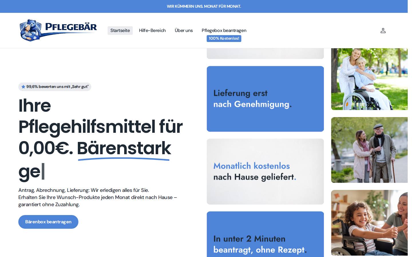xn--pflegebr-6za.de homepage screenshot
