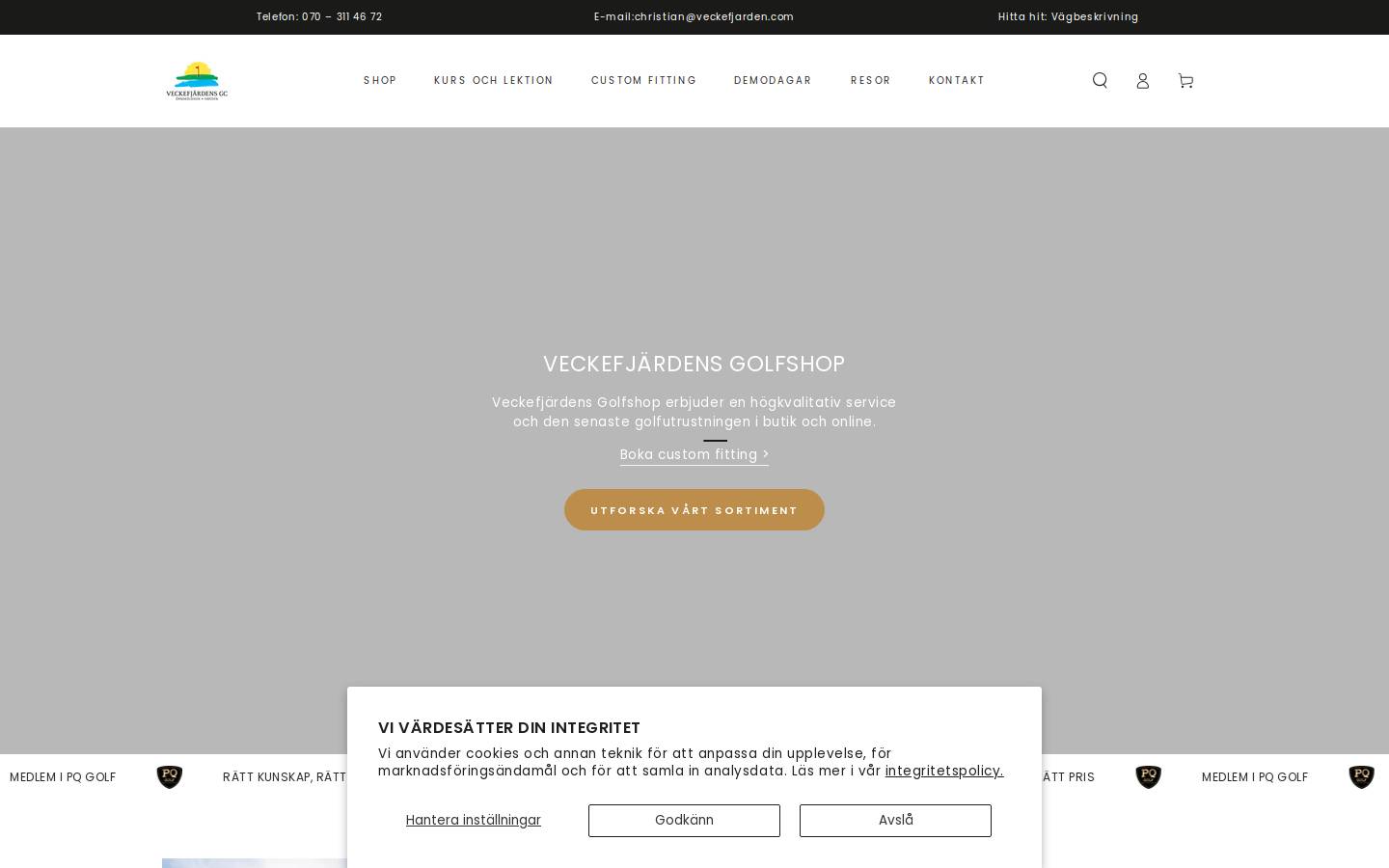 xn--pqveckefjrden-jfb.se homepage screenshot