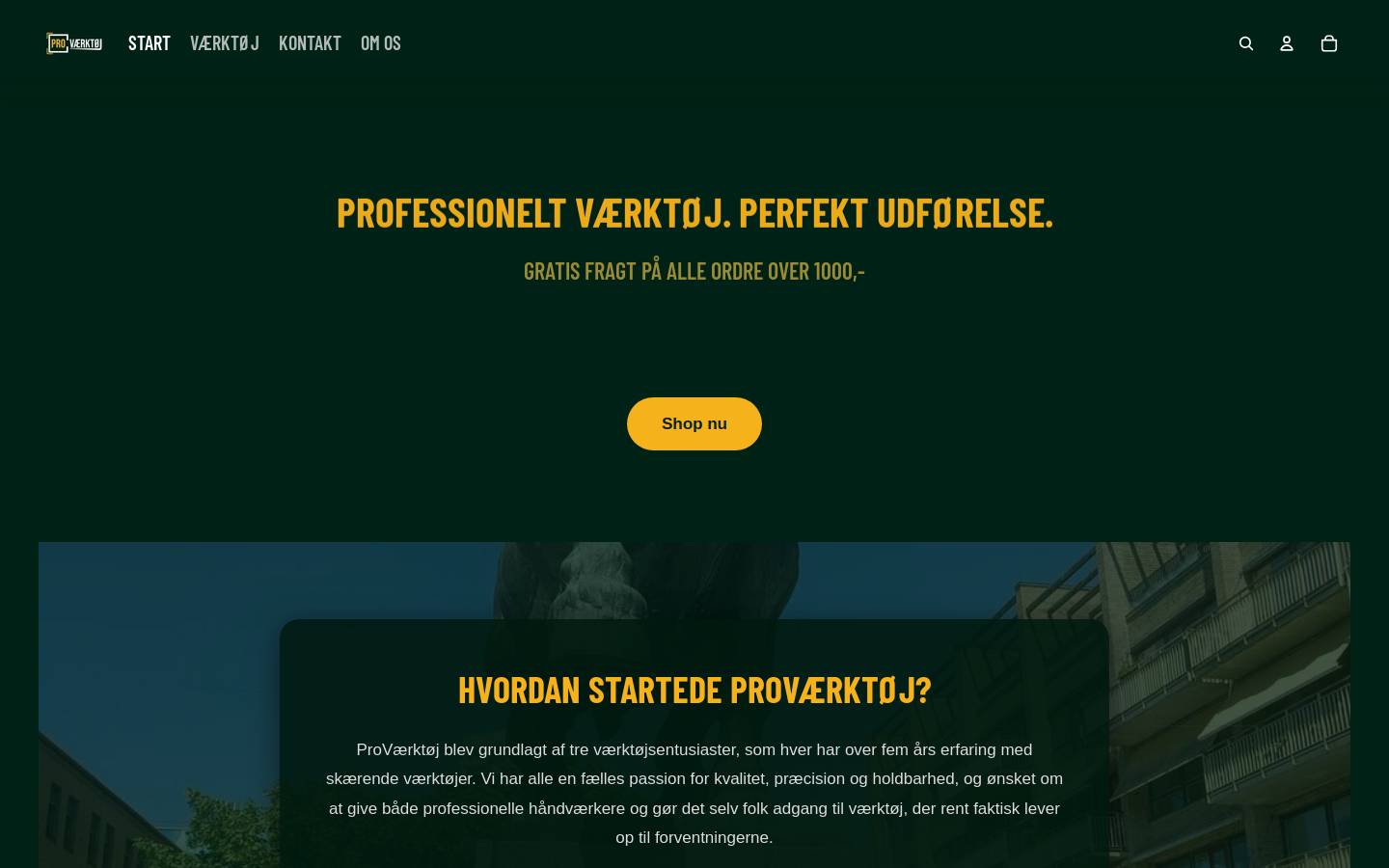xn--provrktj-m0a7p.dk homepage screenshot