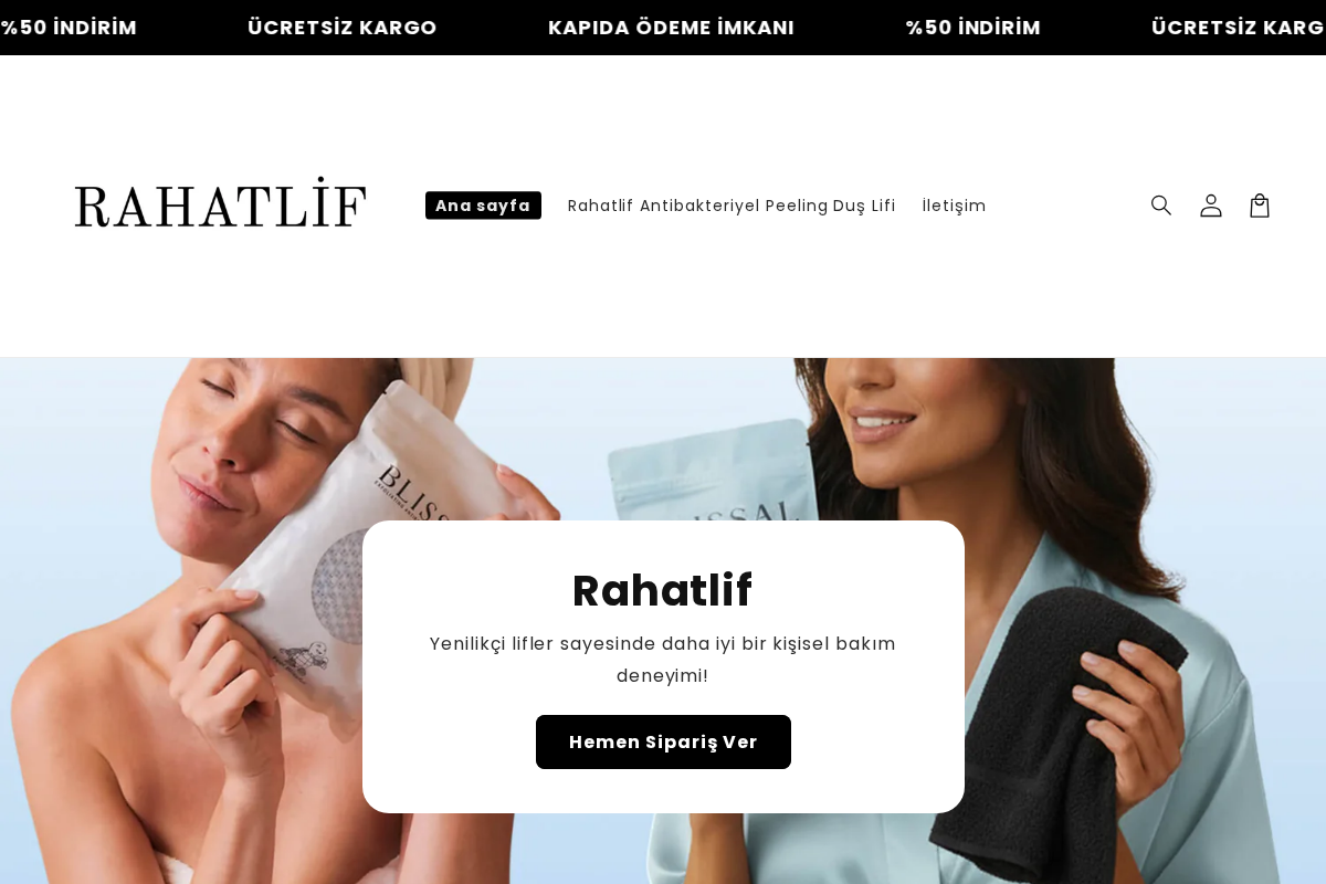 Rahatlif homepage screenshot