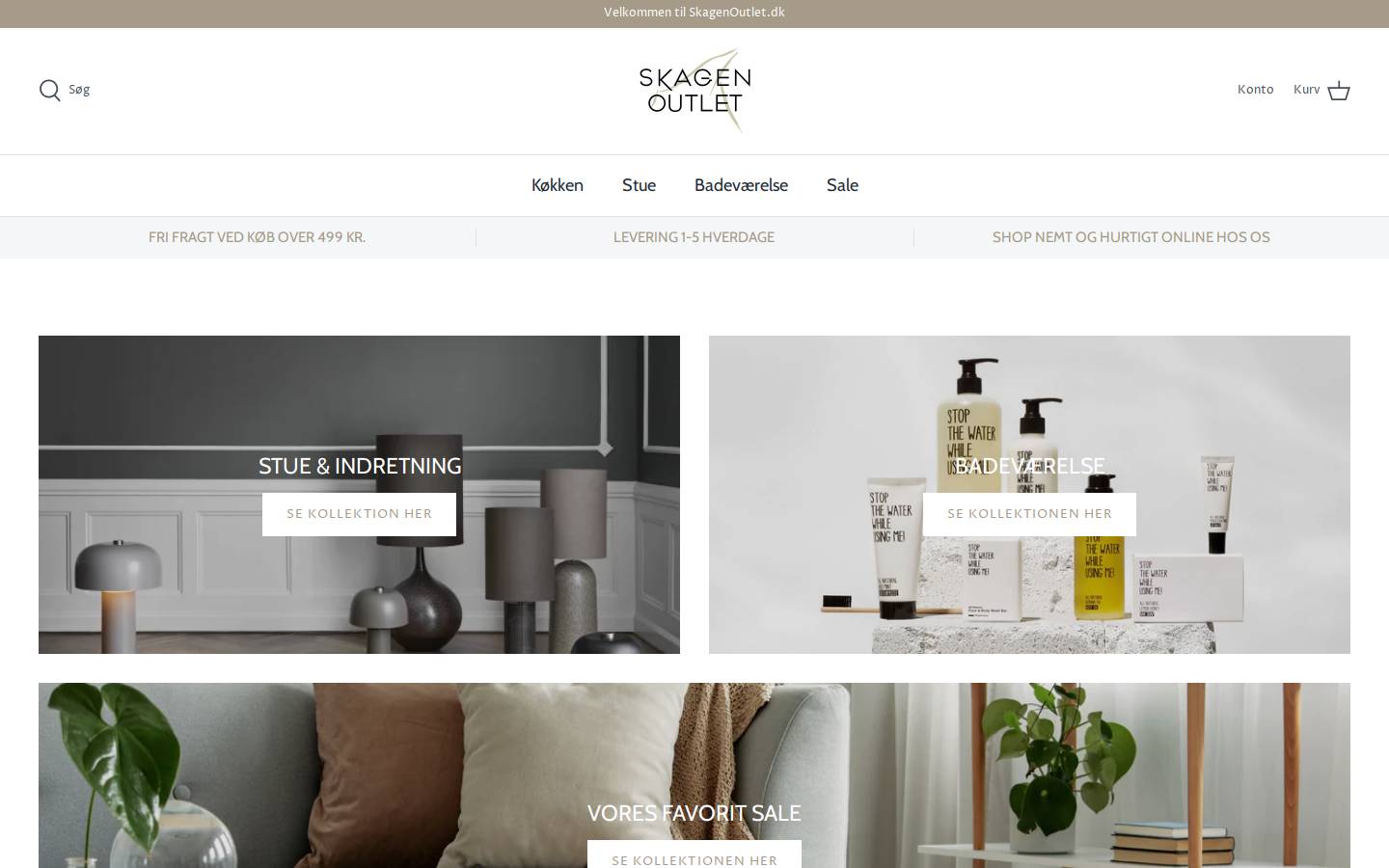 xn--skageninterir-mnb.dk homepage screenshot