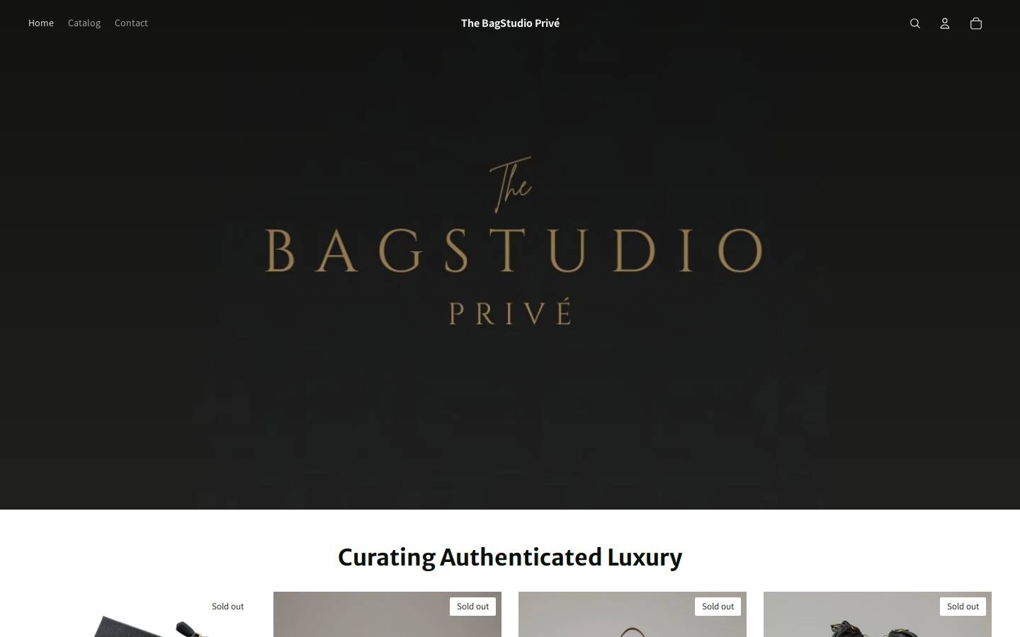 xn--thebagstudiopriv-qqb.com homepage screenshot