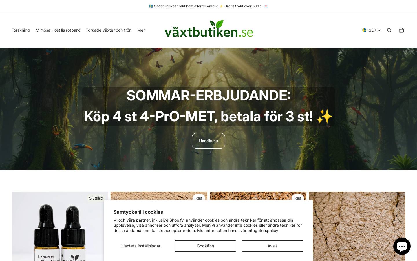 xn--vxtbutiken-q5a.se homepage screenshot