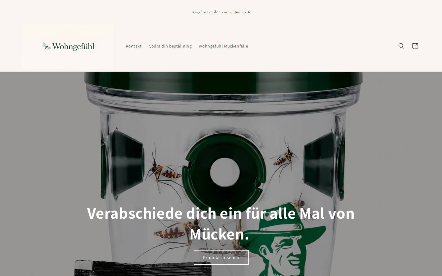 xn--wohngefhl-w9a.com homepage screenshot