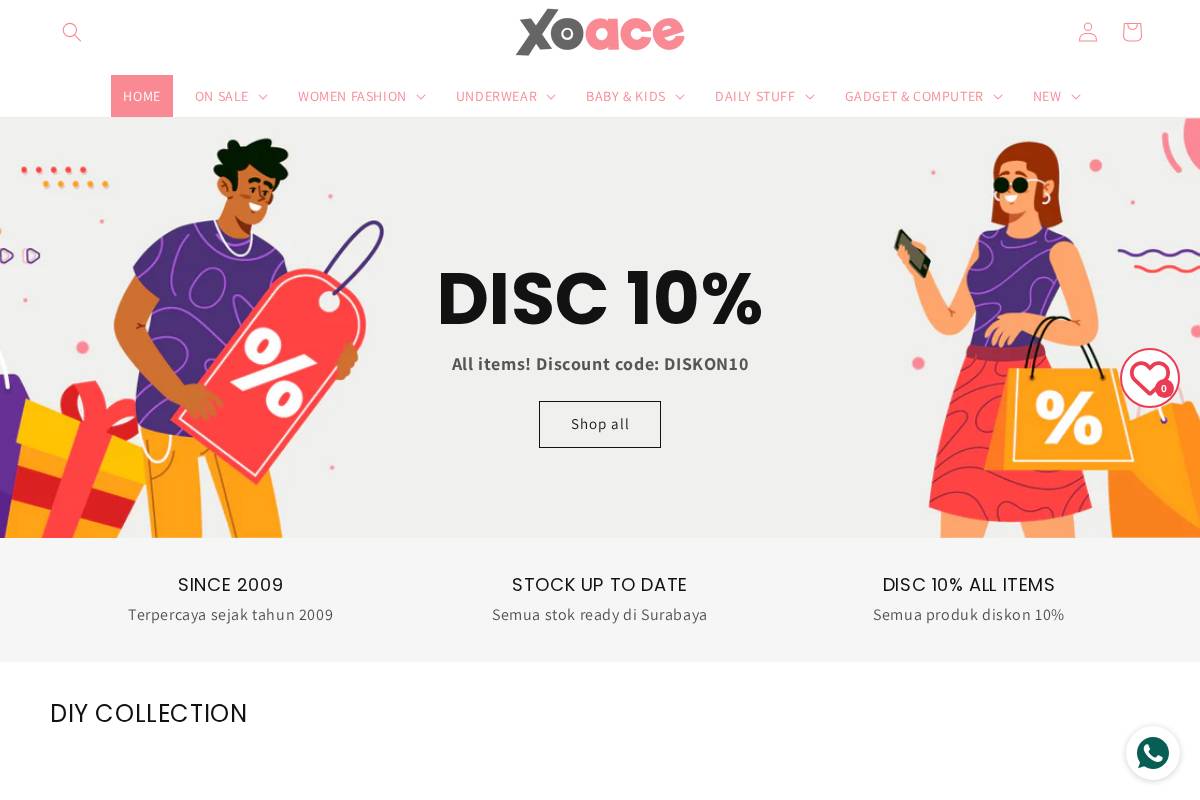 xoace.com homepage screenshot