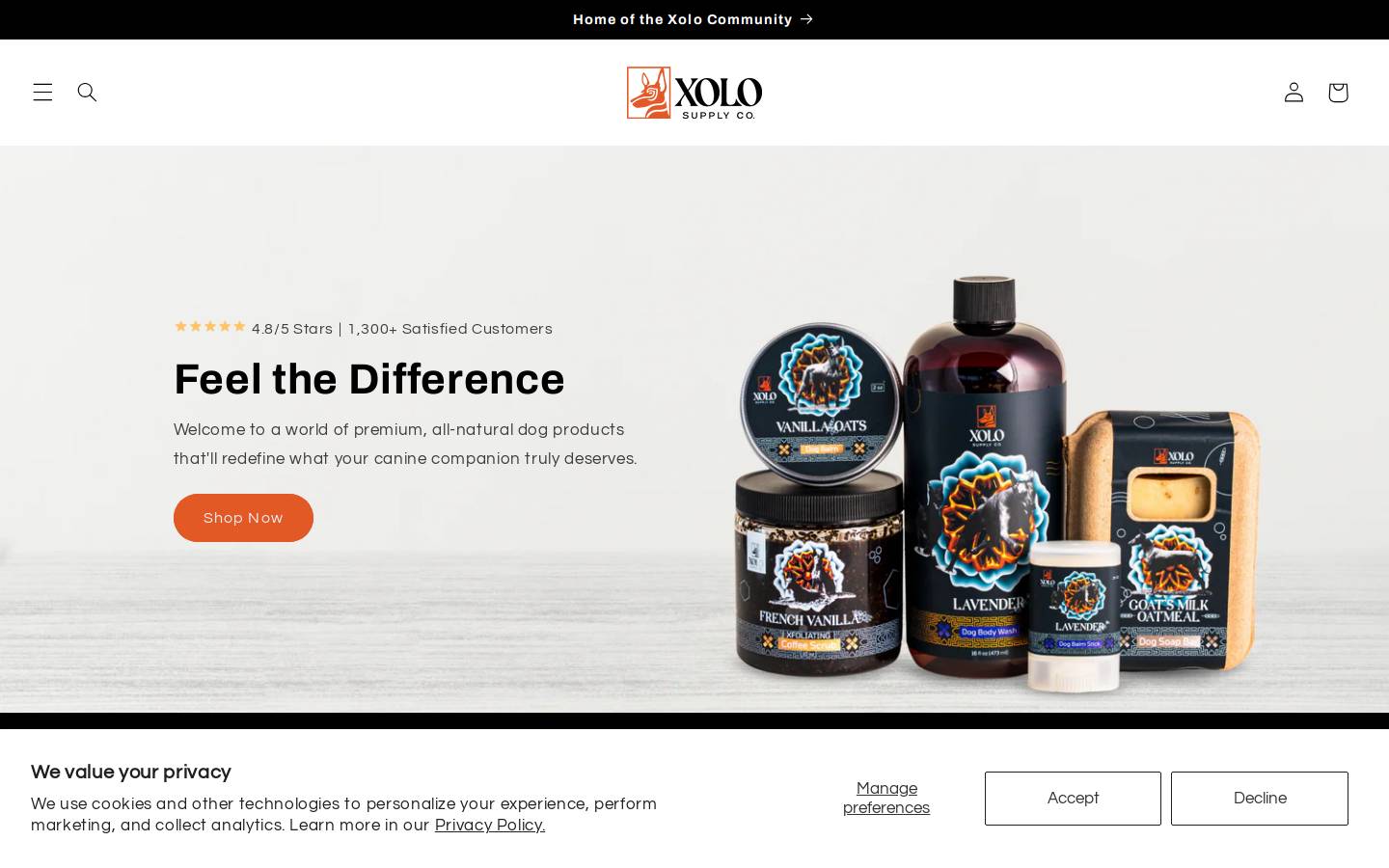 xolosupply.com homepage screenshot