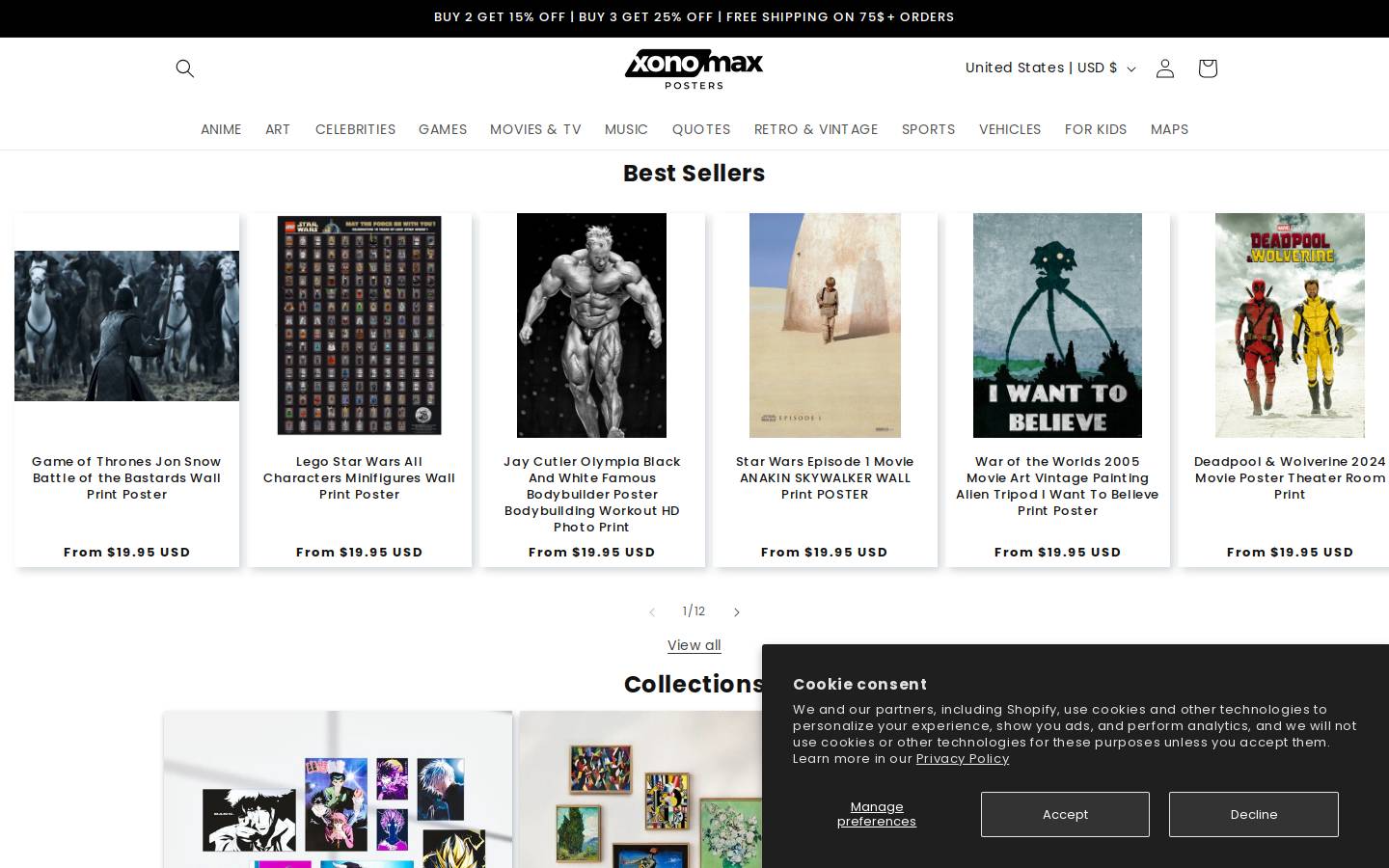 xonomax.com homepage screenshot