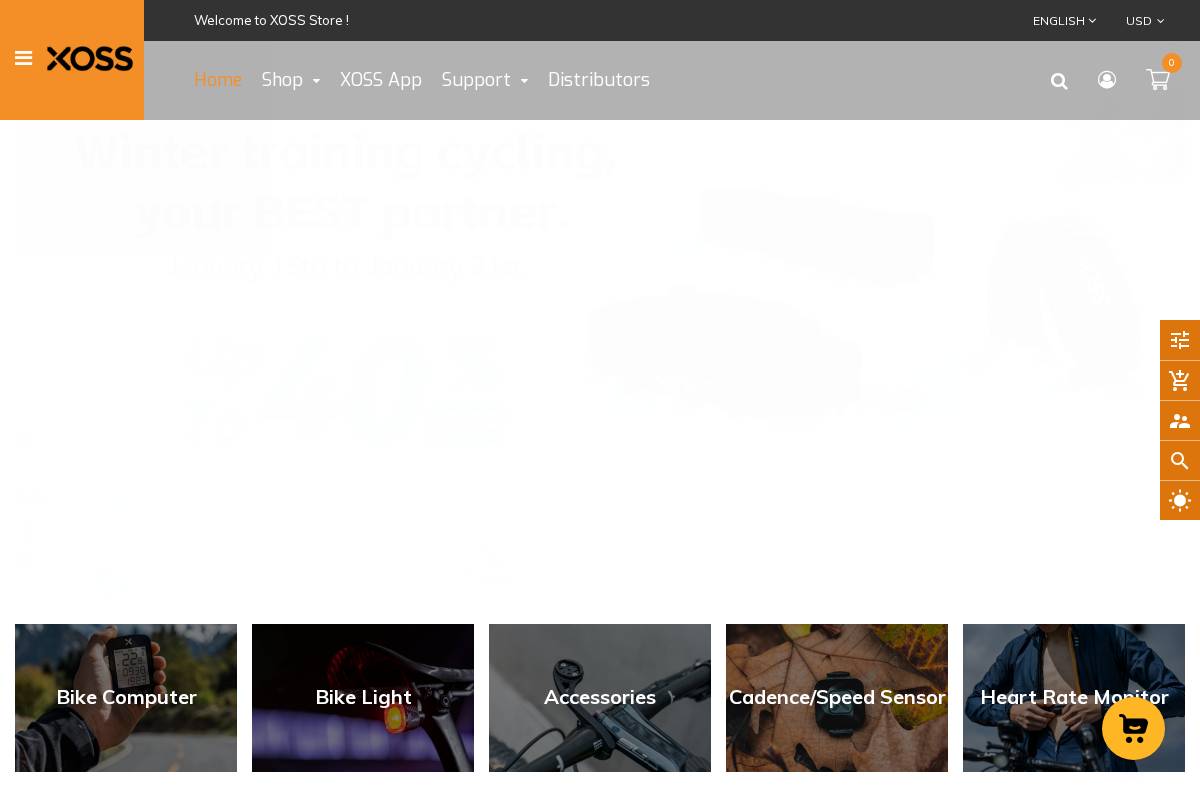 xoss.co homepage screenshot