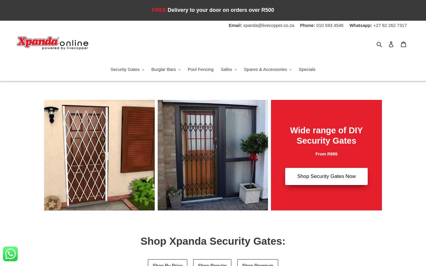 xpandaonline.co.za homepage screenshot