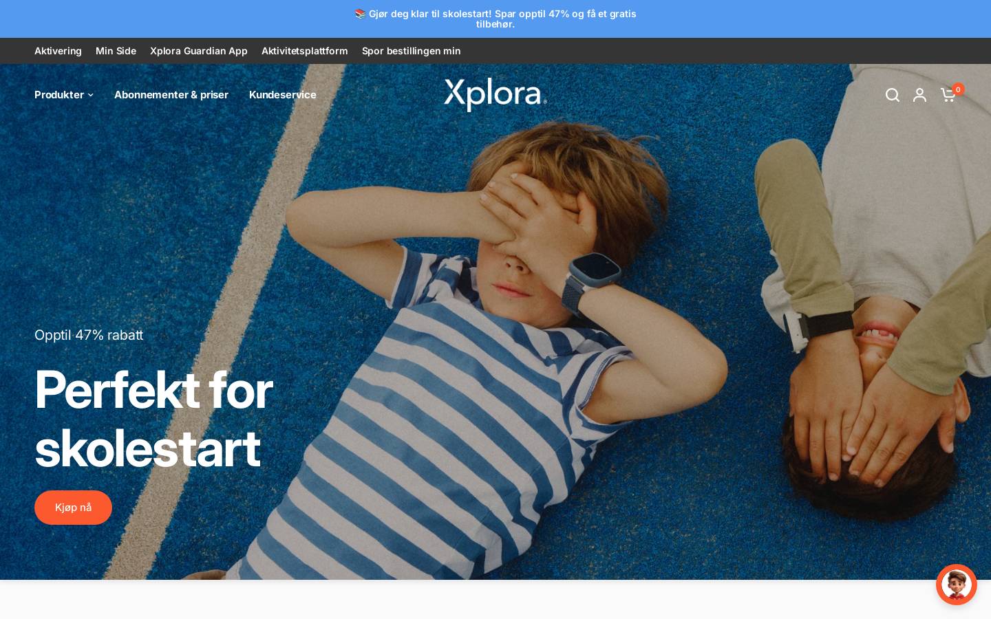 Xplora  NO homepage screenshot