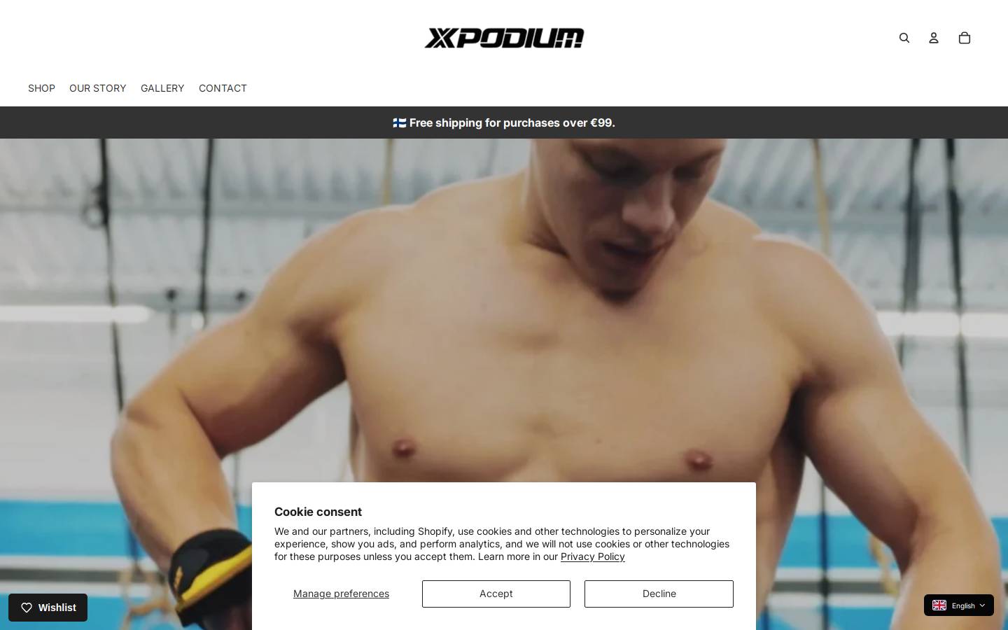 xpodium.store homepage screenshot