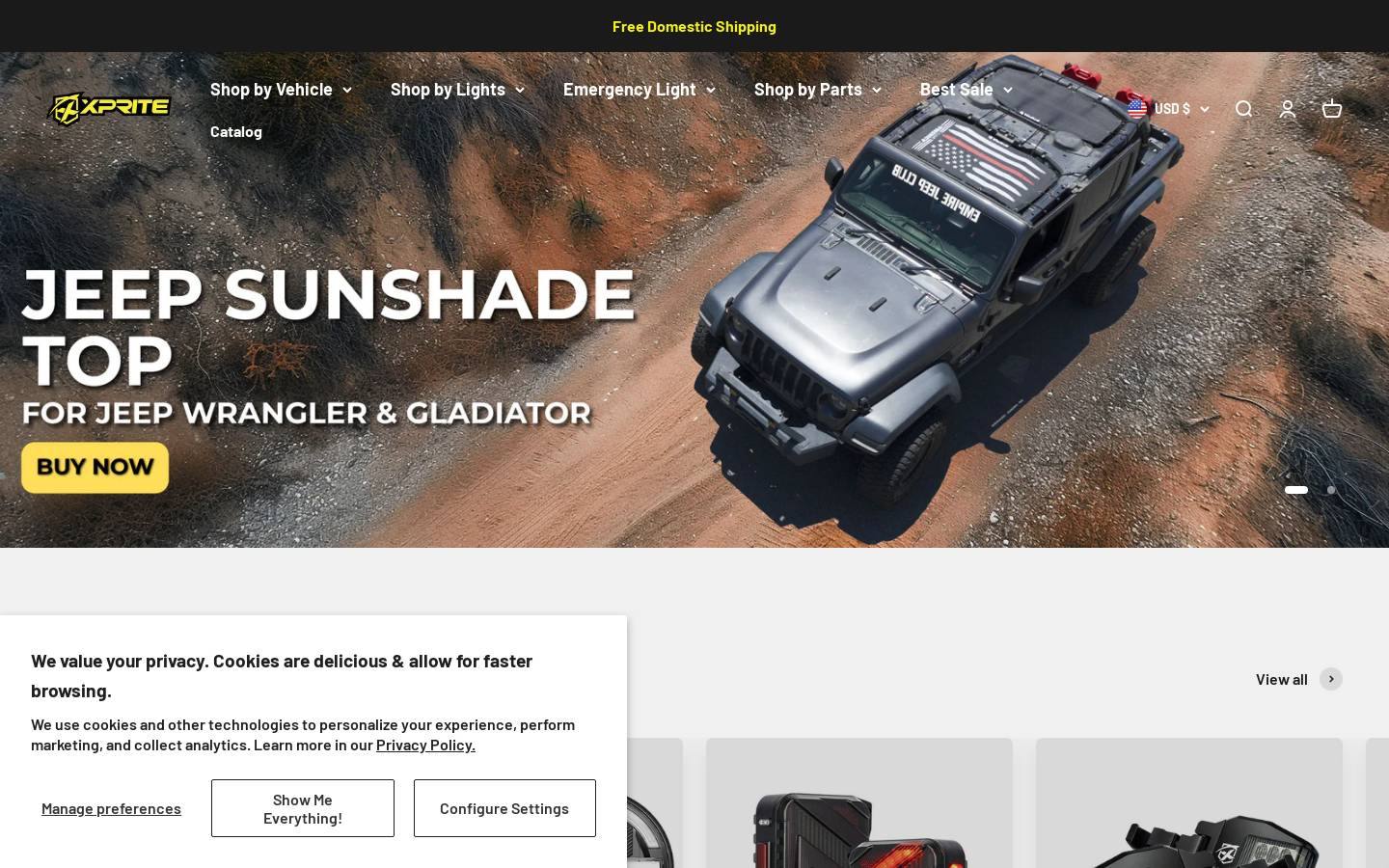 Xprite USA homepage screenshot