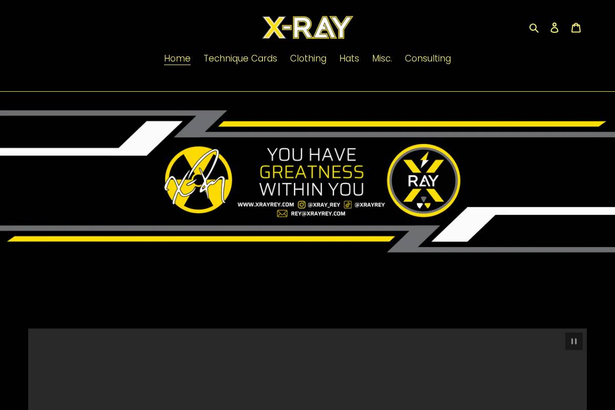 xrayrey.com homepage screenshot
