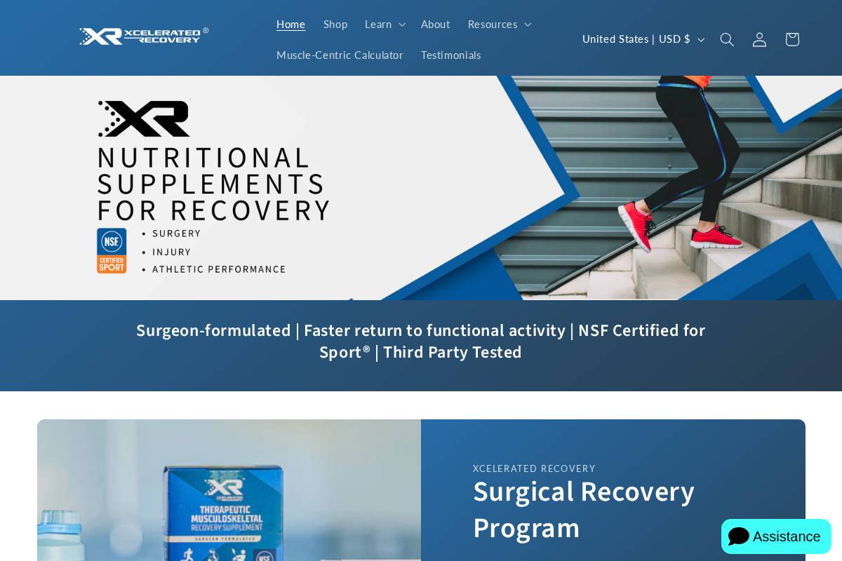 xrscience.org homepage screenshot