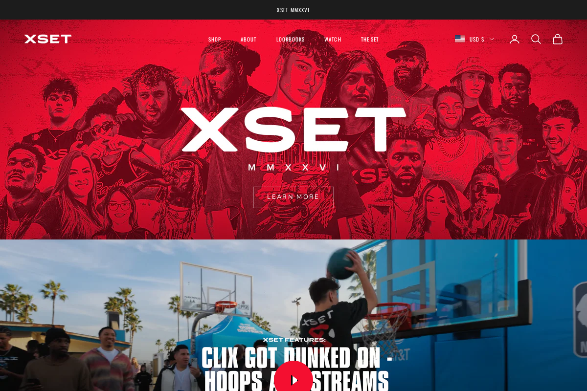 xset.com homepage screenshot