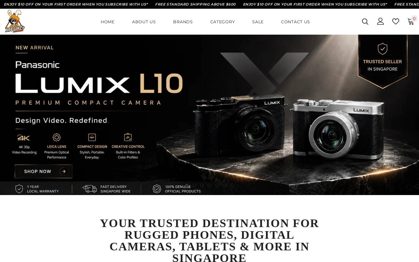 XTECHZ PLUS homepage screenshot