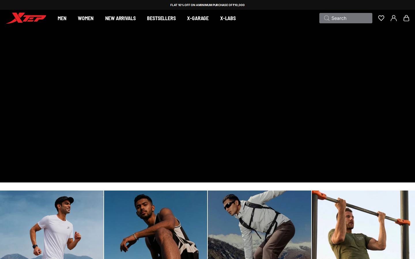 Xtepindia homepage screenshot