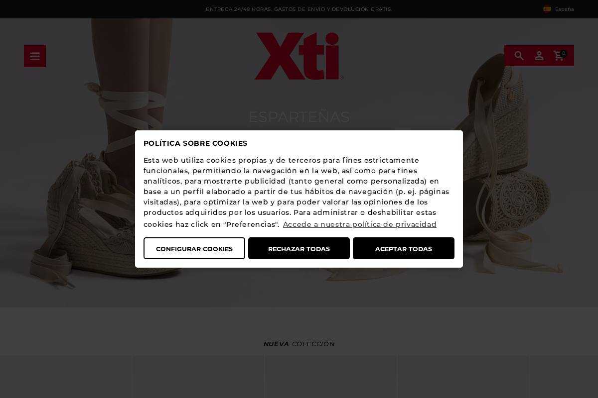 XTI homepage screenshot