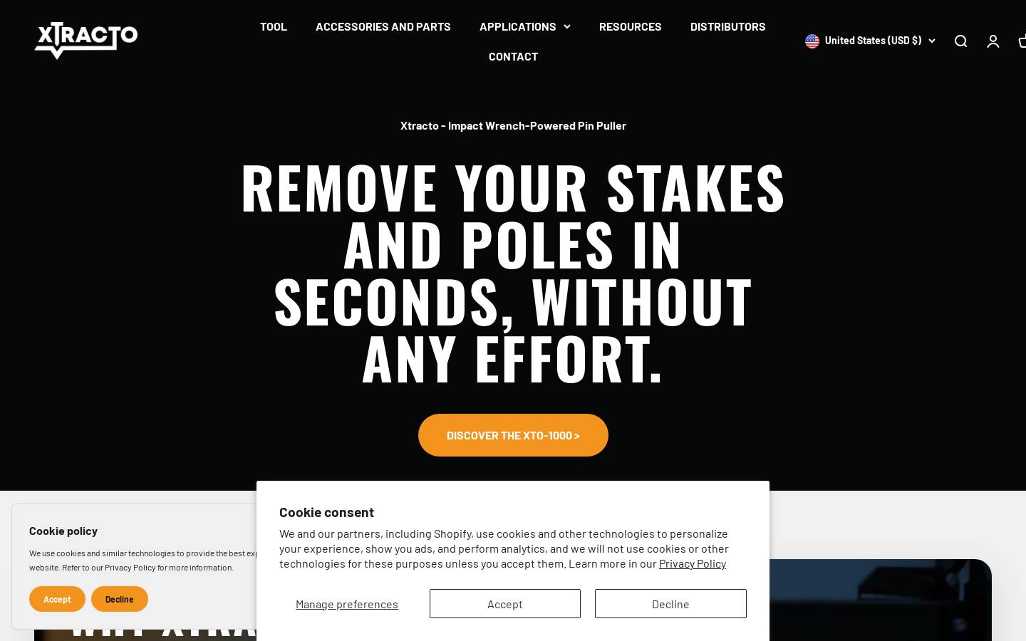 xtractotool.com homepage screenshot