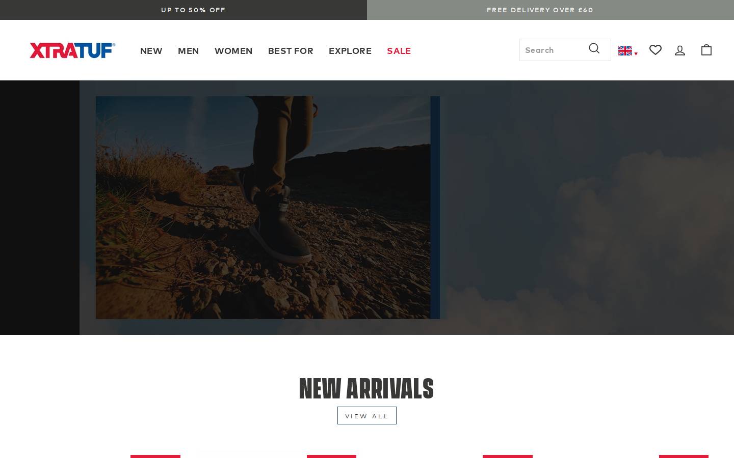 Xtratuf homepage screenshot