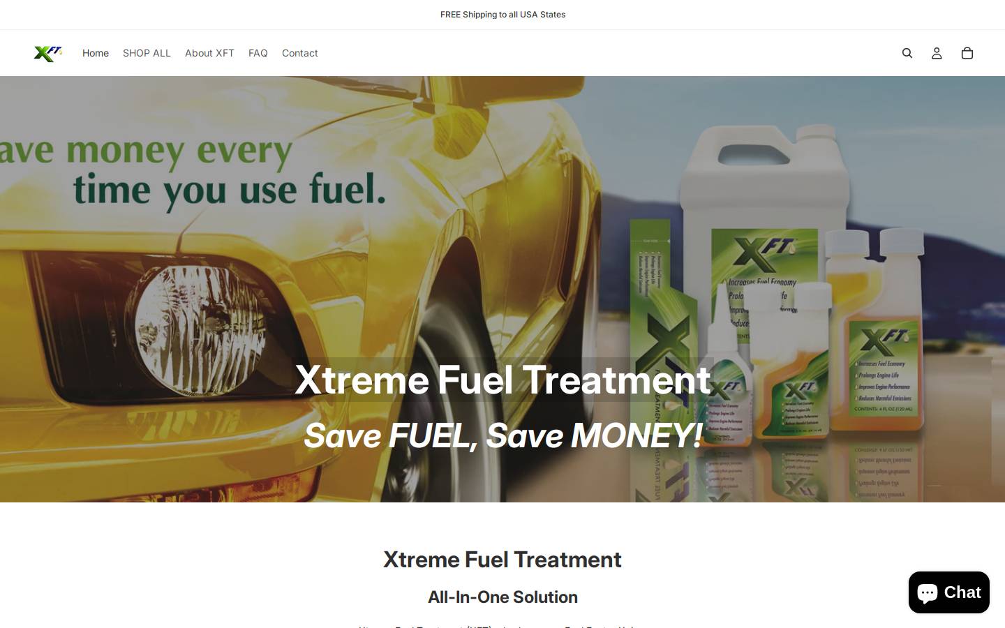 xtremefuelsaver.com homepage screenshot