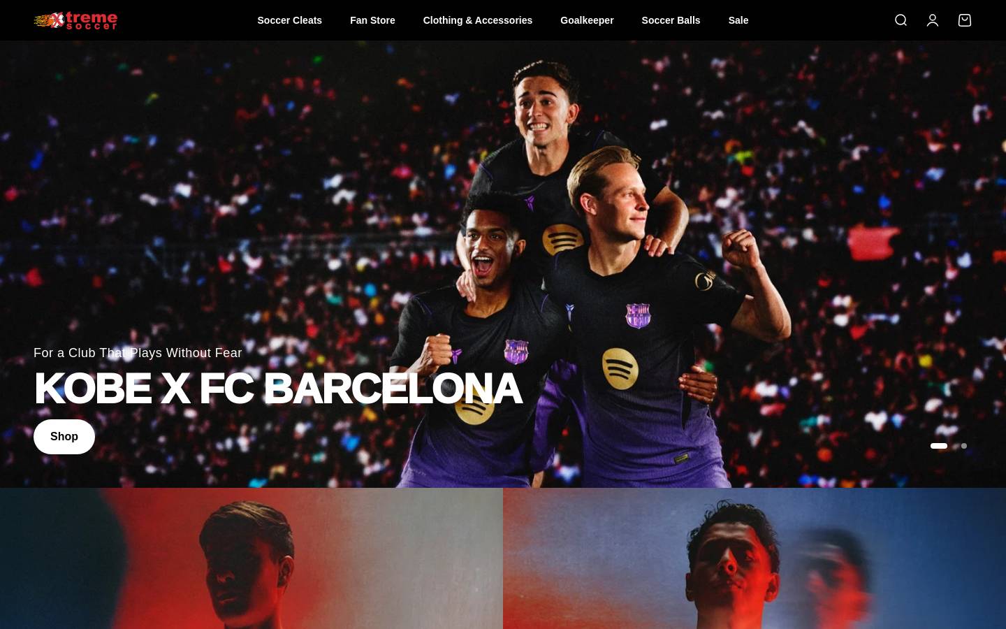 xtremesocceronline.com homepage screenshot