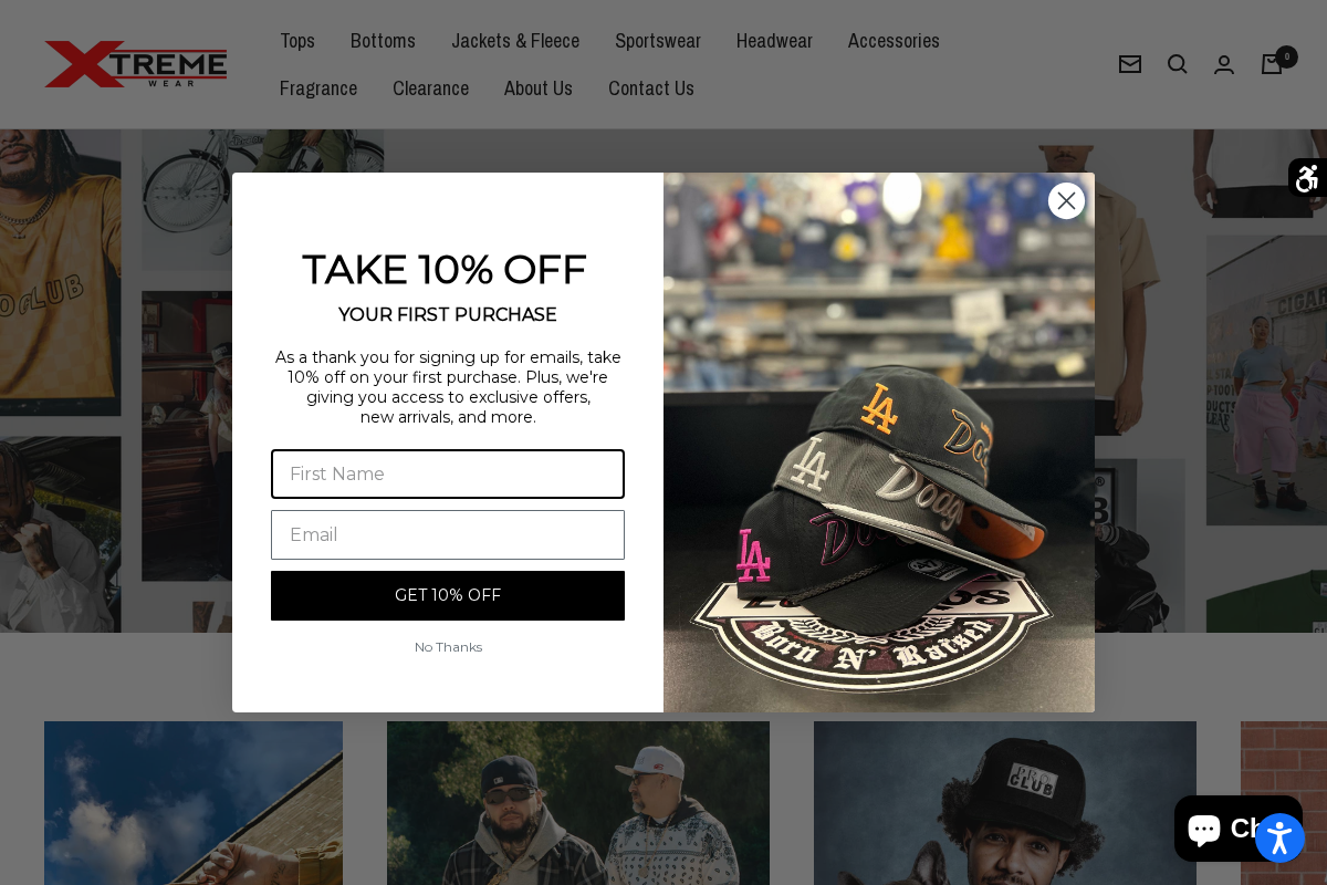 xtremewear.net homepage screenshot