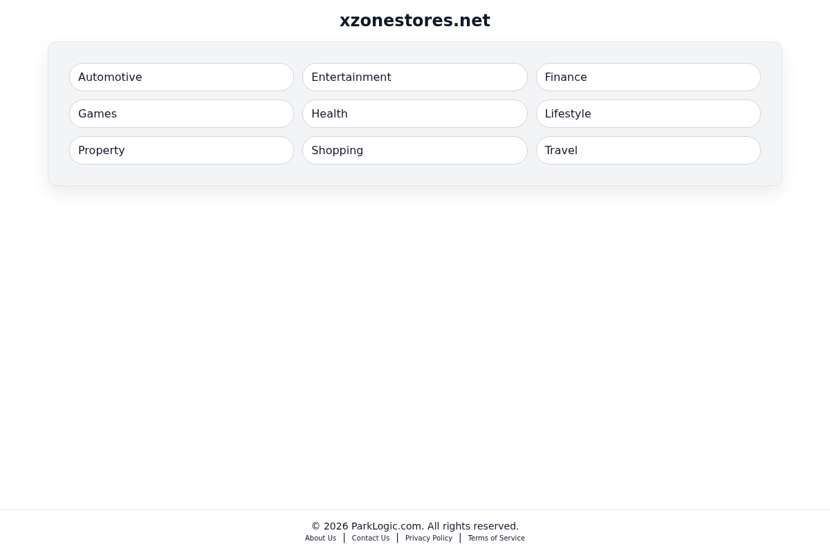 xzonestores.net homepage screenshot